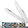 Case Cutlery Trapper Stained Glass Dove - Bone