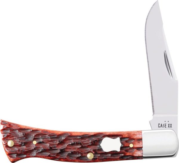 Case Cutlery Axe Handle Clip Blade - Mahogany Bone