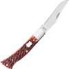 Case Cutlery Axe Handle Clip Blade - Mahogany Bone