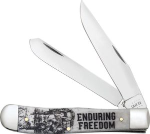 Case Cutlery Enduring Freedom Trapper Bone - War Series