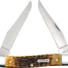 Case Cutlery Muskrat Carbon Steel Folding Knife - Burnt Amber