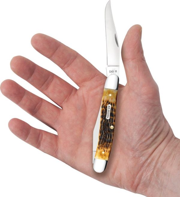 Case Cutlery Muskrat Carbon Steel Folding Knife - Burnt Amber