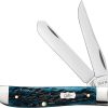 Case Cutlery Mini Trapper Mediterranean Blue Stainless