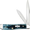 Case Cutlery Peanut Mediterranean Blue Stainless Knife
