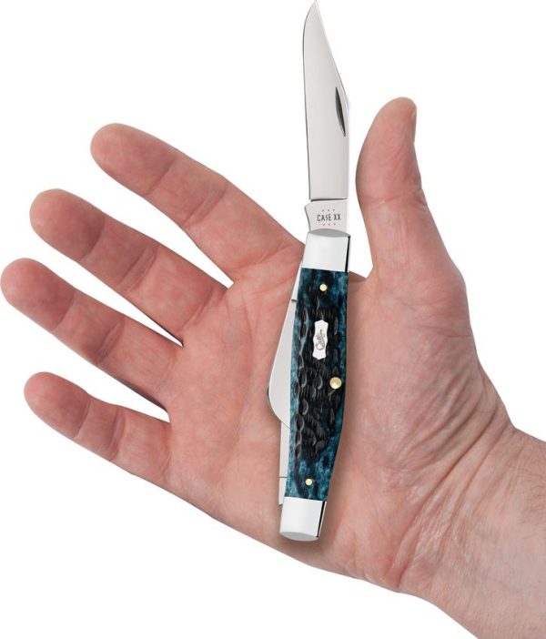 Case Cutlery Large Stockman Mediterranean Blue Stainless