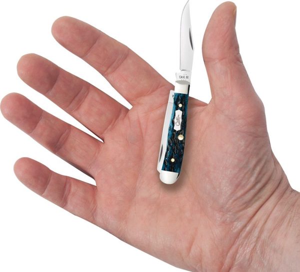 Case Cutlery Tiny Trapper Mediterranean Blue Stainless
