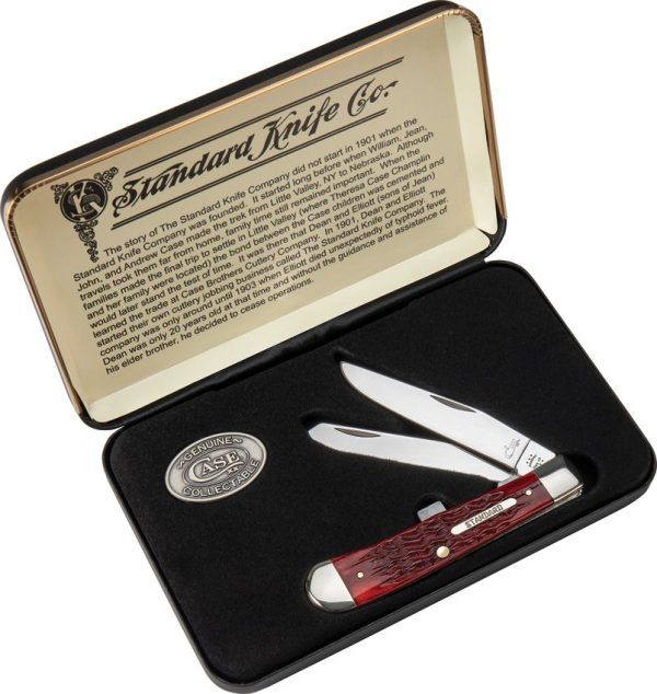 Case Cutlery Heritage Trapper Gift Set Old Red Stainless