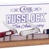 Case Cutlery Russlock 25th Anniversary 3-Handle Display Set