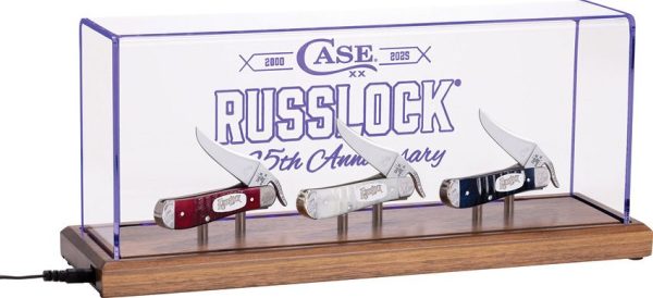 Case Cutlery Russlock 25th Anniversary 3-Handle Display Set