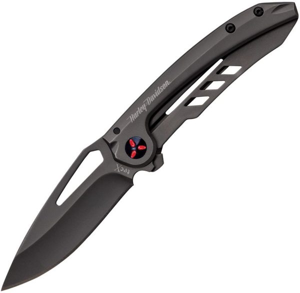 Case Cutlery Harley Tec X Framelock - Gray Titanium