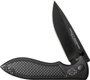 Case Cutlery Harley TecX Linerlock - Black Aluminum