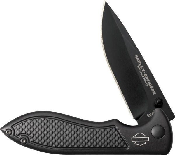 Case Cutlery Harley TecX Linerlock - Black Aluminum