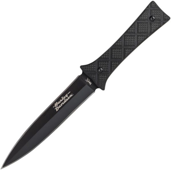 Case Cutlery Harley TecX Boot Knife - Black G10 Handle