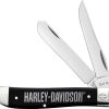 Case Cutlery Harley Mini Trapper - Black Synthetic