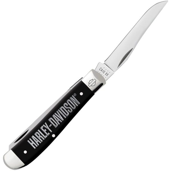 Case Cutlery Harley Mini Trapper - Black Synthetic