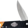 Case Cutlery Harley TecX Liner - Orange/Black Aluminum