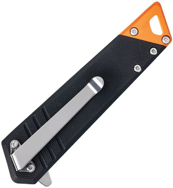 Case Cutlery Harley TecX Liner - Orange/Black Aluminum