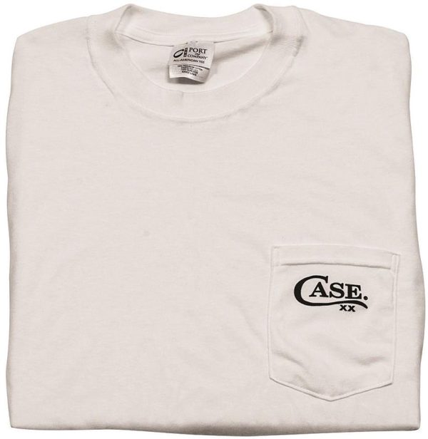 Case Cutlery Pocket T-Shirt White Small