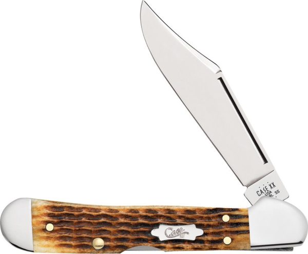 Case Cutlery Mini Copperlock Folding Knife Antique Bone 3.63"