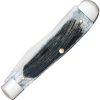 Case Cutlery Trapper Gray Sawcut Bone Handle Folding Knife