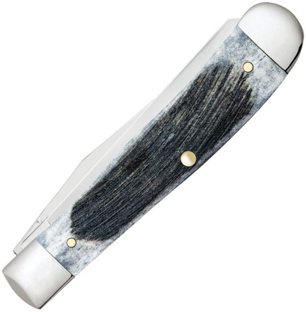 Case Cutlery Trapper Gray Sawcut Bone Handle Folding Knife