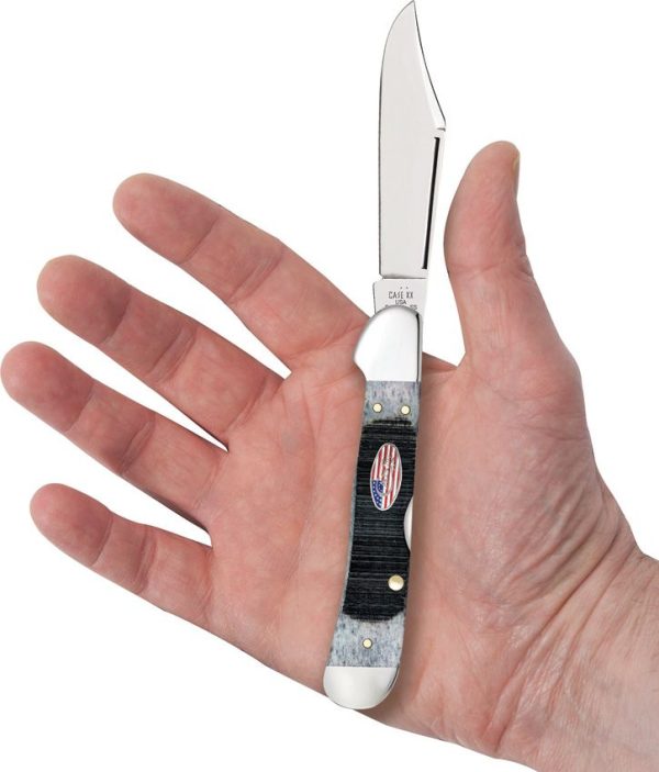 Case Cutlery Copperlock Gray Sawcut Locking Folding Knife