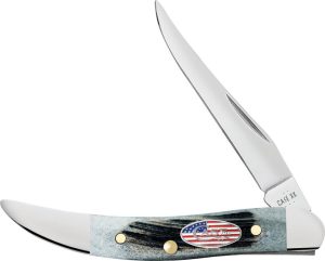 Case Cutlery Toothpick Gray Sawcut Long Clip Blade