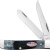 Case Cutlery Mini Trapper Gray Sawcut Bone Folding Knife