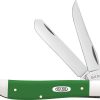Case Cutlery Mini Trapper Green Synthetic Handle Folding