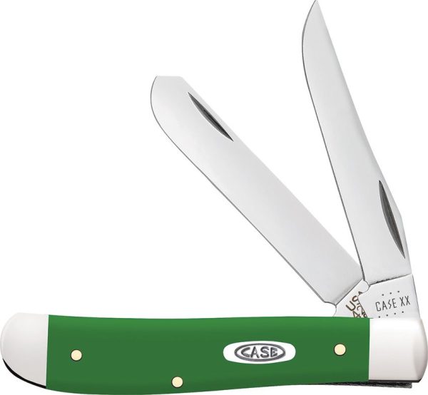 Case Cutlery Mini Trapper Green Synthetic Handle Folding