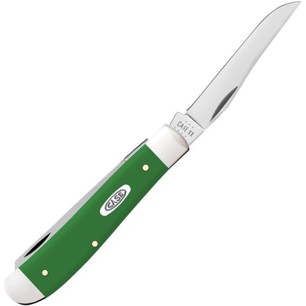 Case Cutlery Mini Trapper Green Synthetic Handle Folding