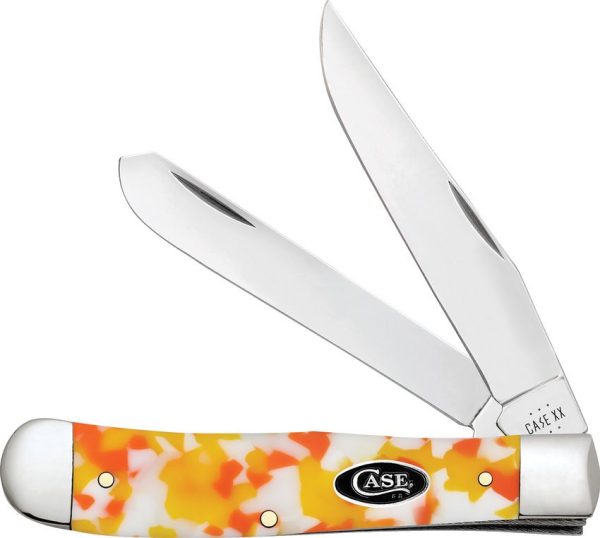 Case Cutlery Trapper Candy Corn Kirinite Folding Knife
