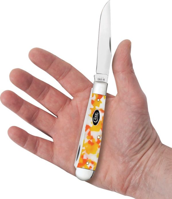 Case Cutlery Trapper Candy Corn Kirinite Folding Knife