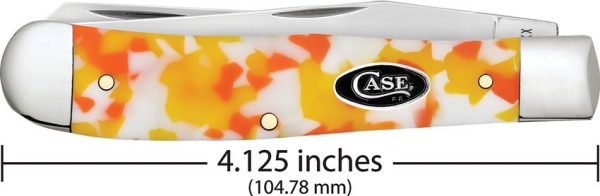 Case Cutlery Trapper Candy Corn Kirinite Folding Knife