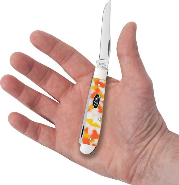 Case Cutlery Mini Trapper Candy Corn Kirinite Handle