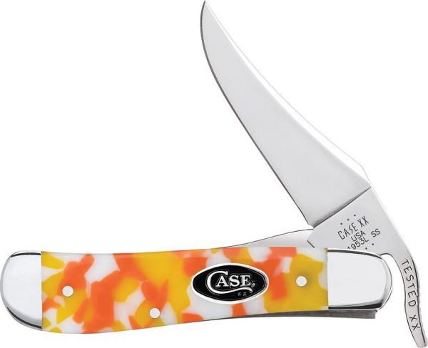 Case Cutlery Russlock Candy Corn Kirinite One-Hand Open