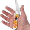 Case Cutlery Russlock Candy Corn Kirinite One-Hand Open