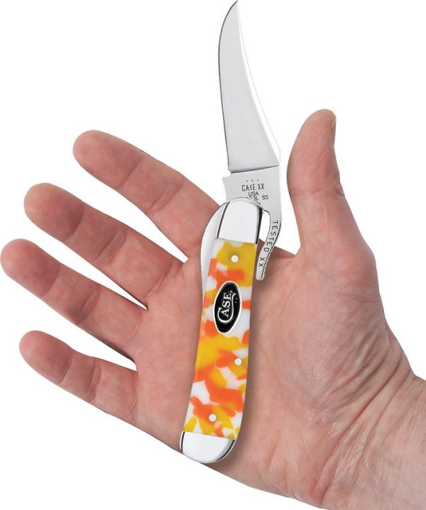 Case Cutlery Russlock Candy Corn Kirinite One-Hand Open