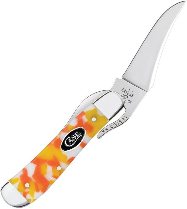 Case Cutlery Russlock Candy Corn Kirinite One-Hand Open