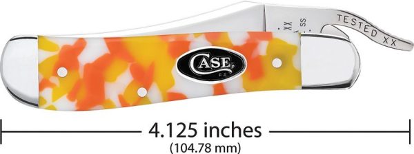 Case Cutlery Russlock Candy Corn Kirinite One-Hand Open