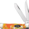 Case Cutlery Tiny Trapper Folding Knife Candy Corn Kirinite 2.38"