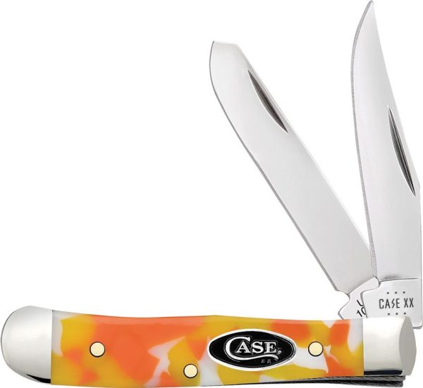 Case Cutlery Tiny Trapper Folding Knife Candy Corn Kirinite 2.38"