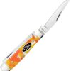 Case Cutlery Tiny Trapper Folding Knife Candy Corn Kirinite 2.38"