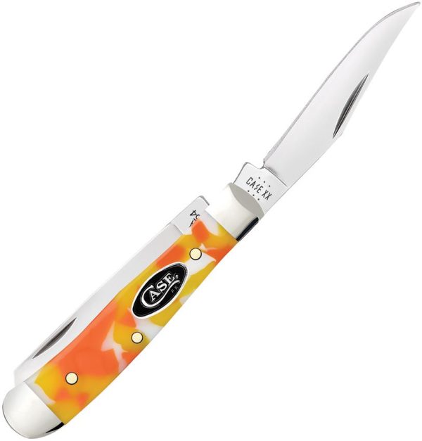 Case Cutlery Tiny Trapper Folding Knife Candy Corn Kirinite 2.38"
