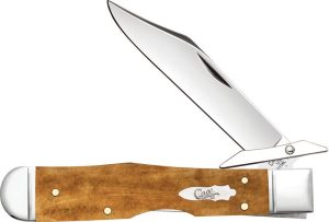 Case Cutlery Cheetah Cub Lockback Antique Bone