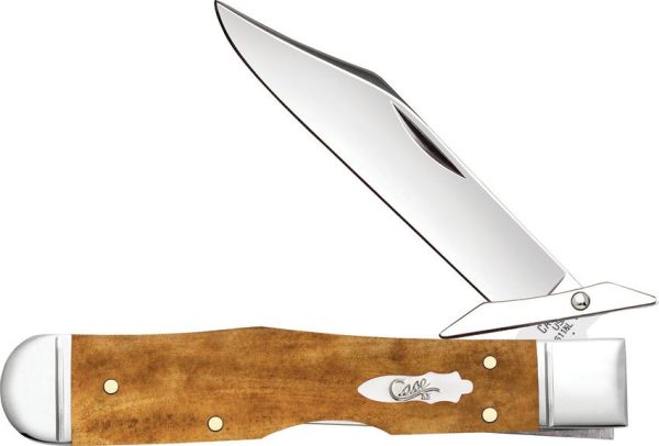 Case Cutlery Cheetah Cub Lockback Antique Bone