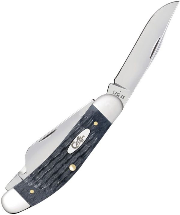 Case Sowbelly Gray Pocket Worn Carbon Steel Folding Knife