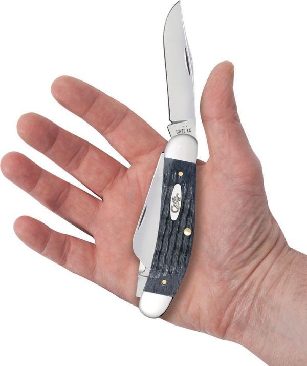 Case Sowbelly Gray Pocket Worn Carbon Steel Folding Knife