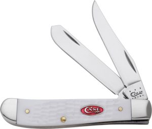 Case Mini Trapper White Stainless Folding Knife