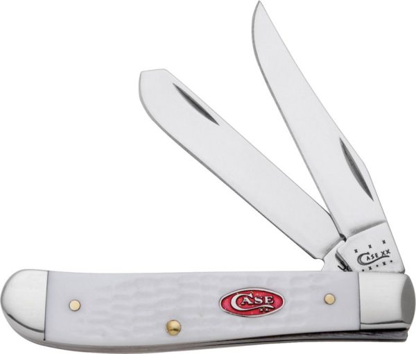Case Mini Trapper White Stainless Folding Knife